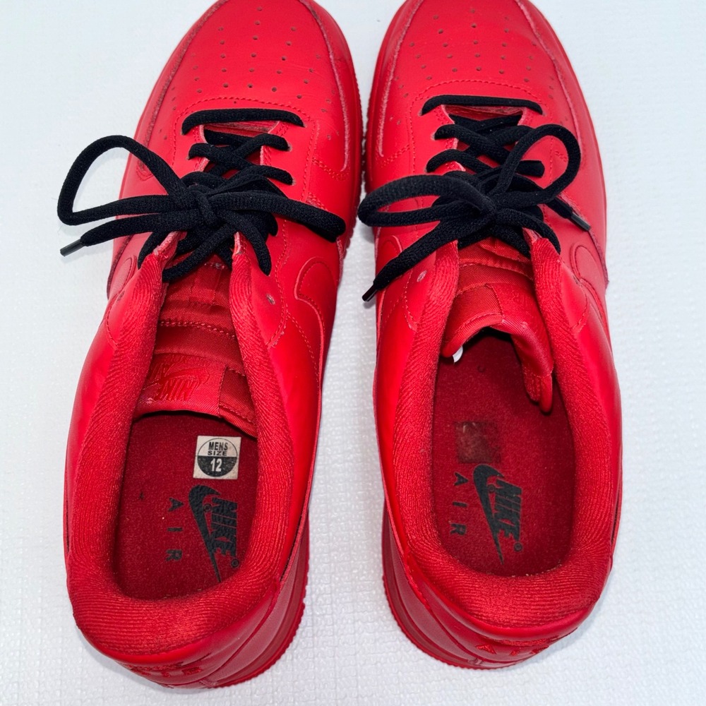 Nike Air Force 1 02/03/21 Red Sneakers Shoes Men's Size 12 CW6999-600 - Picture 8 of 8